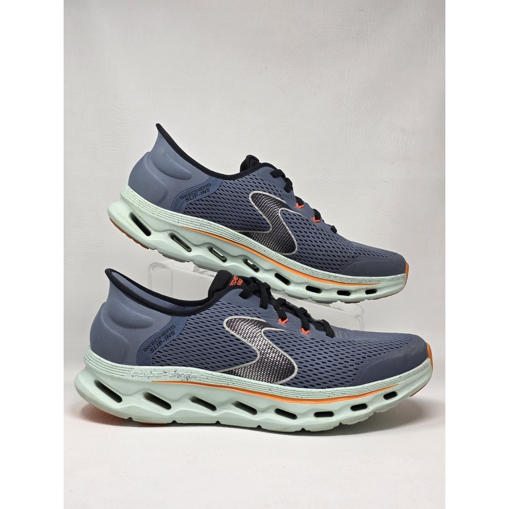 Skechers Slip-ins GoWalk Glide-Step Navy Orange Size 11 Men Walking Shoes 216661
